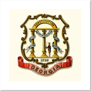 1876 Georgia Coat of Arms Posters and Art